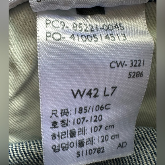 NWT LEVIS 501 ‘93 CUT OFF JEAN 7" MEN'S SHORTS denim jeans size 42 L7 - Picture 6 of 8